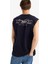 Boxy Fit Baskılı Bisiklet Yaka Atlet G0021AX25HS 9