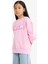 Kız Çocuk Barbie Oversize Geniş Kalıp Bisiklet Yaka Sweatshirt F1090A825AU 8