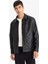 Su İtici Regular Fit Çıtçıtlı Suni Deri İç Cepli Ceket Mont F9779AX25WN 10