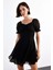 Şifon Kısa Kollu Mini Elbise G0729AX25SM 14