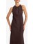 Halter Yaka Keten Kolsuz Maxi Elbise G1456AX25AU 15