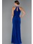 Halter Yaka Bacak Dekolteli Uzun Abiye Elbise ABU5258 2