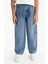 Erkek Çocuk Barrel Fit Düz Paça Jean Pantolon G1654A825AU 13