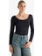 Kare Yaka Uzun Kollu Çıtçıtlı Body G1403AX25AU 11