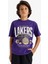 Erkek Çocuk NBA Los Angeles Lakers Sırt Baskılı Kısa Kollu Tişört D9544A825AU 11