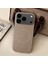 Apple iPhone 17 Pro Max Uyumlu Kılıf Zebana Liquid Soft Silikon Kılıf (Kablosuz Şarj Destekli) Desert Titanyum 2