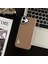 Apple iPhone 17 Uyumlu Kılıf Zebana Arvento Elite Deri Kılıf (Kablosuz Şarj) Desert Titanyum 8