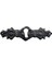 Antika Tarz Dekoratif Pirinç Anahtar Ağızlığı - 28X104MM, Oksit 1