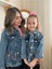 Anne-Kız Çocuk Çiçek Nakışlı Kot Ceket-Jeans Ceket/kot Mont-Jeans Mont 1