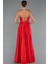 Straplez Yırtmaçlı Cut Out Uzun Saten Abiye ABU5246 2