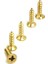 Klips, Menteşe, Ayak, Ysb Sac Vidası - 2,9x9,5mm Sarı, 100 Adet 1