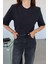 Omuzu Vatkalı Basic Tişört 2