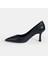Kadın Lacivert Deri Stiletto 3
