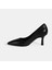 Kadın Siyah Deri Stiletto 3