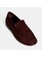 Kadın Bordo Süet Loafer 5
