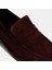 Kadın Bordo Süet Loafer 6