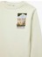 Uzun Kollu Bisiklet Yaka Şardonlu Baskılı Sweatshirt 3