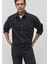 Aidan Mavi Black Antrasit Jean Gömlek 0210588-85622 1