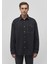 Aidan Mavi Black Antrasit Jean Gömlek 0210588-85622 2