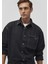 Aidan Mavi Black Antrasit Jean Gömlek 0210588-85622 3