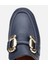 01AYH312390A680 KADIN Deri Lacivert Tokalı Klasik Loafer 17