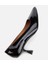 01AYH312490A100 KADIN Rugan Deri Siyah Esnek Tabanlı Stiletto 18