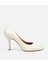 01AYH312530A400 KADIN Deri Ekru Yüksek Topuklu Stiletto 13