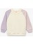 Bisiklet Yaka Uzun Kollu Şardonlu Pamuklu Sweatshirt 1