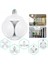 LED Futbol Ufo Ampul E27 28W 360 Derece Katlanır Lamba Ac 220V Lamba LED Spot Işık Beyaz Glop LED 1