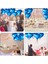 Metalize Parlak Mavi Kalp Şekilli Uçan Balon Folyo 18 Inç 45 cm 25 Adet 2