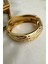 Özel Seri Altın Rengi Dokulu Oval Kelepçe Bileklik (Iç Çapı:6cm) 5