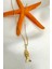 Çelik Altın Rengi Minimal Balık KOLYE(45CM) 2