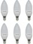 5,5W LED Mum Ampul 470 Lm 827 / E14 Duy 2700K Sarı -6'lı Paket 1
