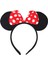 Bfs Kırmızı Fiyonklu Minnie Mouse Taç Fare Tacı Kafa Bandı 6