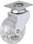 Hts 325 - 50X20 mm Şeffaf Makaralı Tablalı Teker 4 Adet 1