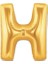 H Harf Folyo Balon Altın Renk 40 Inç 1
