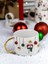 24K Altın Süslemeli El Yapımı Kardan Adam, Yılbaşı, Yeni Yıl, Kış ve Kar Temalı Seramik Mug Hediye 3