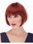 Bfs Kızıl Renk Düz Kesim Astarlı Küt Parti Peruğu 1