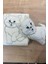 Oyuncak Hediyeli Bebek Triko Battaniye 90X90 cm Krem 3