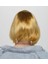 Bfs Altın Renk Düz Kesim Küt Parti Peruğu Kısa Takma Saç 1