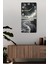 Siyah Beyaz Fırtına Manzaralı Mdf Dikdörtgen Duvar Saati – 30X60 Cm– USD083 2