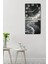 Siyah Beyaz Fırtına Manzaralı Mdf Dikdörtgen Duvar Saati – 30X60 Cm– USD083 7