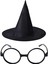 Bfs Nessiworld Harry Potter Büyücü Şapkası ve Harry Potter Büyücü Gözlüğü Siyah Renk 1