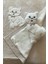 Oyuncak Hediyeli Bebek Triko Battaniye 90X90 cm Bej 4