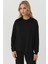 Kadın Modal Touch Basic Sweatshirt Siyah 1