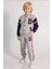 Dmb D Harfi Baskılı Hırkalı Erkek Takım - Gri 5