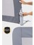 Premium 120X65 cm Deri Kılıflı Yatak Bariyeri, Katlanır Yatak Korkuluğu, Gri 4