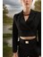 Kruvaze Crop Blazer Ceket 3