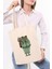 Çınar Lady Frog Baskılı Bez Çanta 35x40x8 cm Hafif ve Dayanıklı Tasarım Özellikli 3