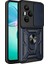 Honor 400 Pro Kılıf Magnetik Standlı Kamera Korumalı Zore Sürgülü Ve-ga Kapak - Mavi 2